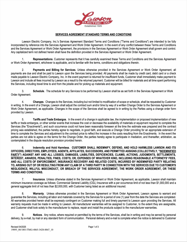 Service Agreement
